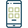 Mobile App UI UX Design Icon