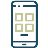 Mobile App UI UX Design Icon